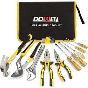 Tool Set Tool Kit 19-Piece Household Tool Kit Set Pliers Screwdriver Set Hex Key